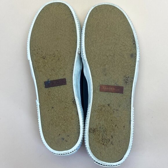 Vince Slip On Leather Sneakers Black - Size 9 - Picture 10 of 10